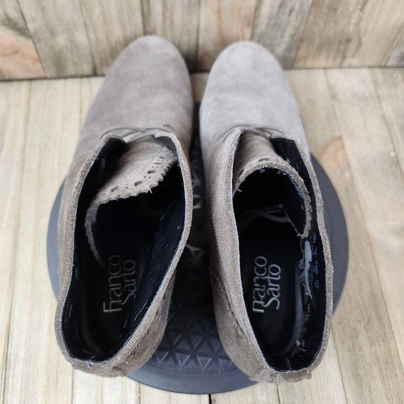 Womens Franco Sarto size 10 Ankle High Leather Bootie Boots - Picture 6 of 9